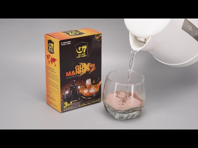 Trung Nguyen G7 Gu Manh X2 3 in 1 Strong - 12 saset kopi instant premium vietnam 1